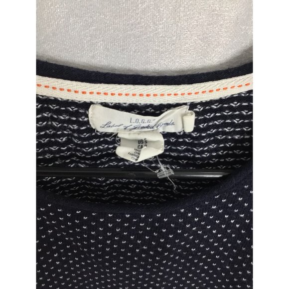L.O.G.G. Women's Navy Blue Sweater Size Small Round Neck - Picture 4 of 12